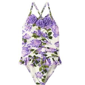 Gymboree Sleeveless Floral Ruffle One Piece
Swimsuit